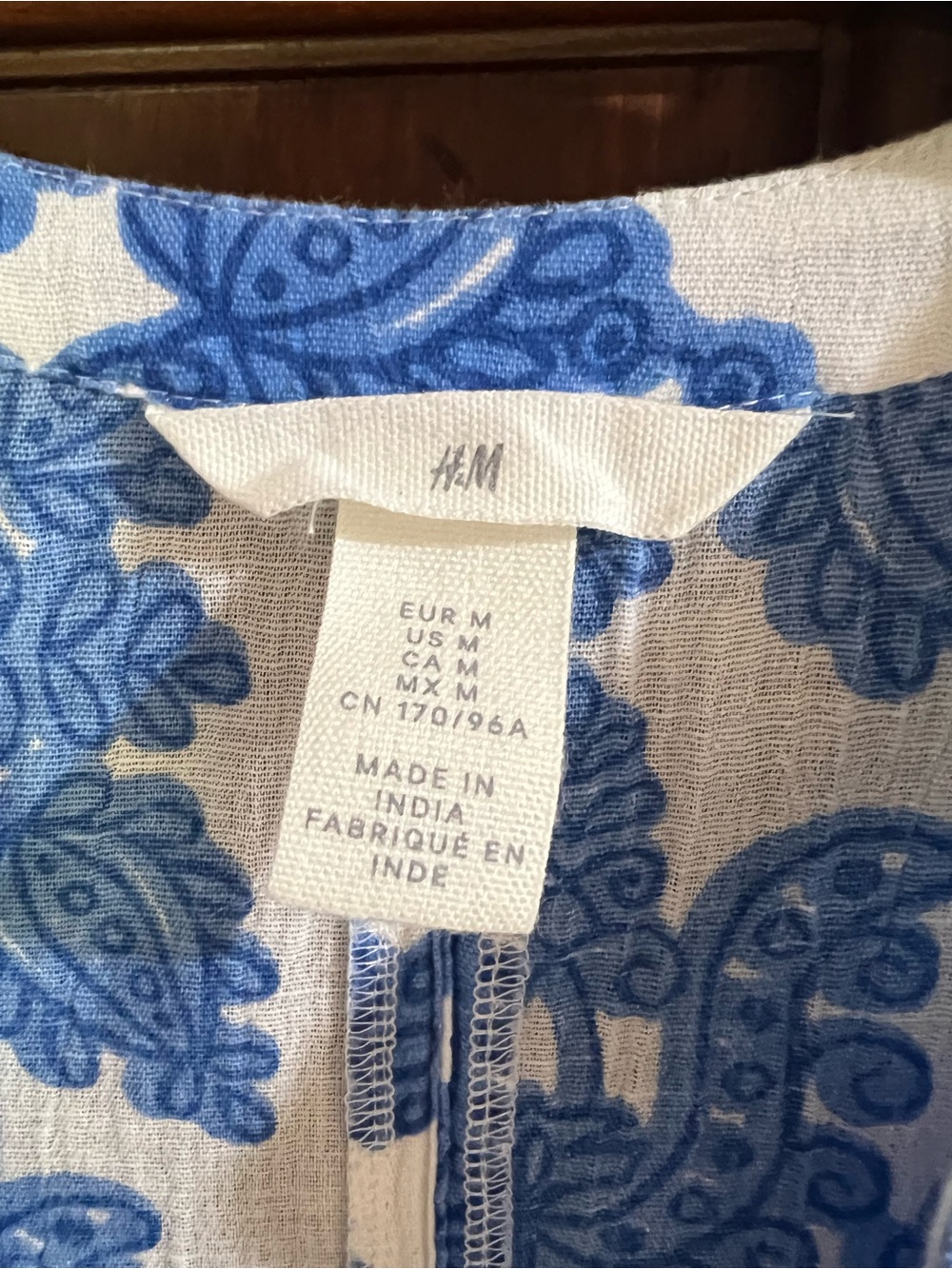 Blue and white caftan - Picture 3 of 4